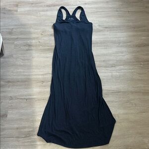 Blue Halter Sheath Maxi Dress